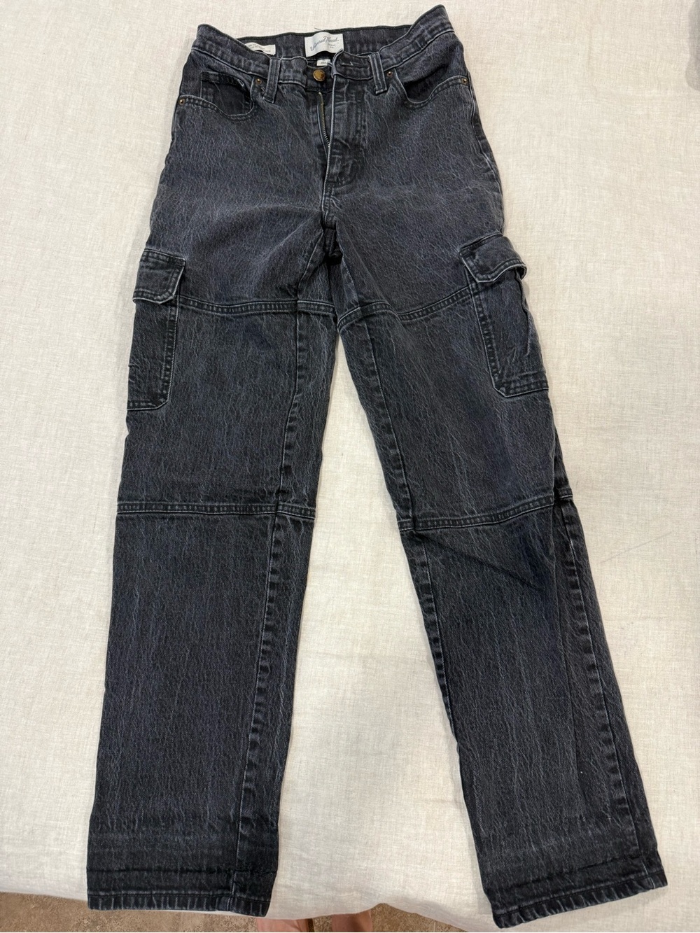 Universal Thread Black Washed Jeans - High Rise 90s Straight